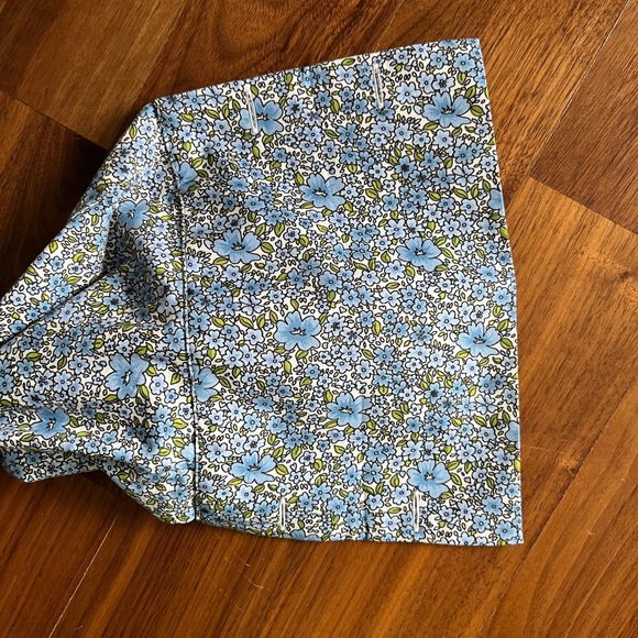 Michael Kors Collection French cuff blue floral print buttoned shirt US2 - Picture 6 of 10